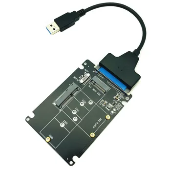 mSATA SATA Adaptörü B Anahtar m. 2 SATA SSD SATA Adaptör Kartı mSATA m. 2 NGFF USB Dönüştürücü mSATA+M. 2 2 in 1 SSD HDD Yükseltici