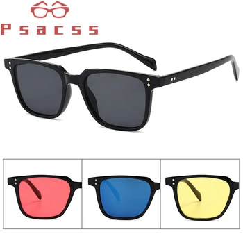 Psacss Yeni Geliş Vintage Perçin Güneş Erkekler / Kadınlar Yüksek Kalite Marka Gözlükleri Açık Tatil Shades UV400 lentes de sol