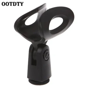 OOTDTY Esnek Mikrofon Mikrofon Standı Aksesuar Plastik Kelepçe Klip Tutucu Dağı Siyah