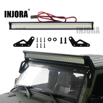 INJORA süper parlak 36LED 150MM ışıkları Bar için 1/10 RC paletli araç eksenel SCX10 90046 Jeep Wrangler vücut