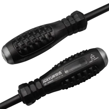 JERXUN 200-4mm 500V Çok fonksiyonlu Kaliteli CR-V Electroprobe Phillips Test Kalem veya Oluklu Tornavida Onarım El Aletleri