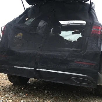 Yeni Araba Bagaj Kapağı Cibinlik Güneşlik Ekran Manyetik Montaj SUV MPV İçin Kamp Balıkçılık Kendinden tahrikli Gezileri SUV MPV Sedan Van