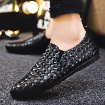 Coslony Erkekler rahat ayakkabılar Deri Marka Yüksek Kalite Erkekler Yaz Erkek Dayanıklı Boş erkek ayakkabısı Yumuşak erkek mokasen ayakkabıları ayakkabı 2021