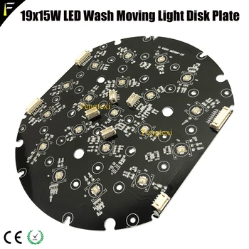 19x15 w 19*15 w RGBW 4in1 LED Pate yakınlaştırma yıkama hareketli kafa ışık kaynak 15 w LED Disk plakası uydurma mukavva